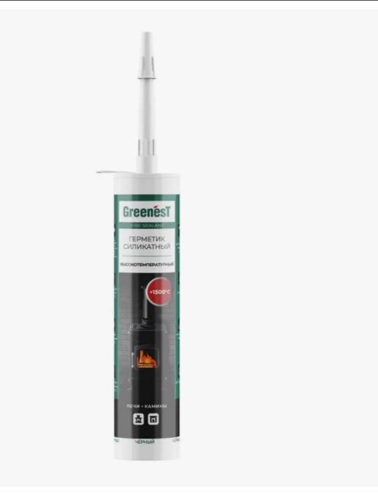 Герметик для печей Fire Sealant GREENEST +1500°C, 280 мл