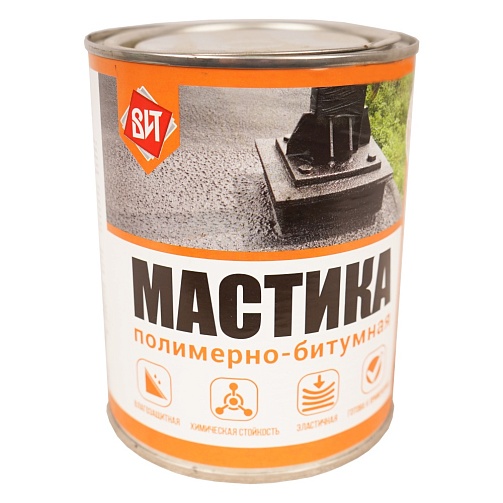 Мастика 0,8кг полимер/битум Царицынские краски