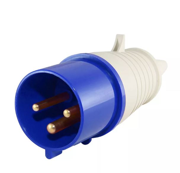 Вилка 023 2Р+РЕ 32А 220В IP44