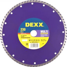 Диск алмазный отрезной DEXX TURBO 230х22,2 мм