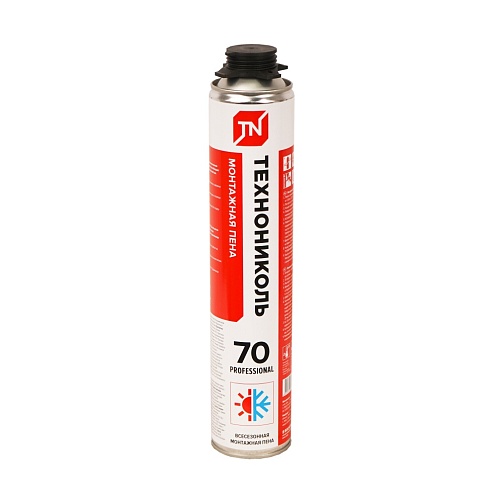 Пена монт проф 70 PROFESSIONAL ТЕХНОНИКОЛЬ 1020гр  всесезон