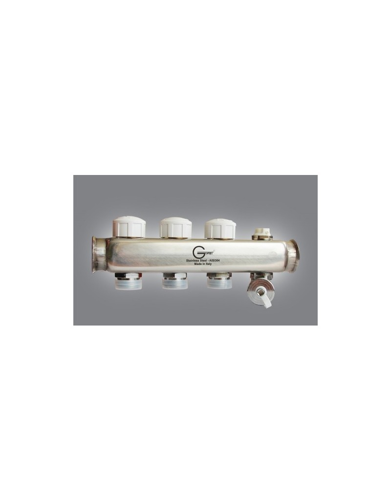 Коллектор нерж 1х3/4 5 вых с настроечн клапан GIATTI 25MC5/20!!