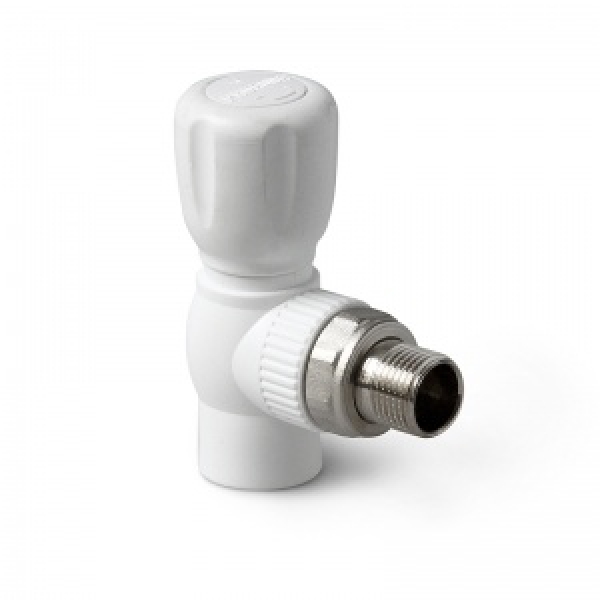 Кран американка шар 20-1/2''прямой  AQUA БЕЛЫЙ