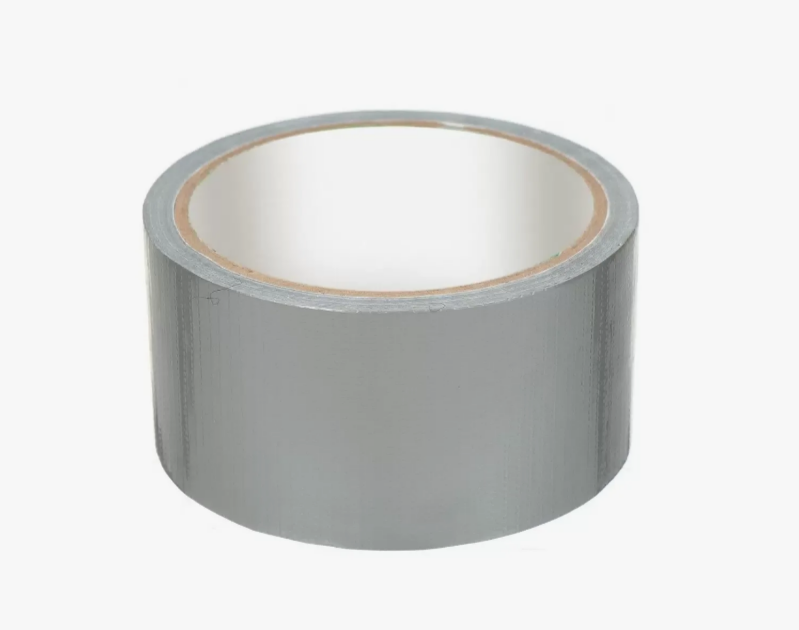 Лента клейкая универсальная армированная "ductape", белая, 48 мм х 10 м
