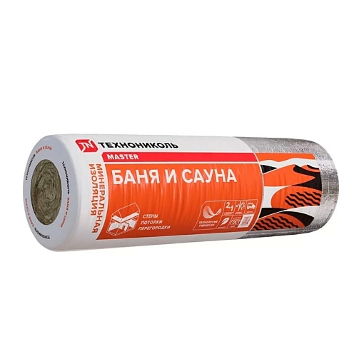 Утеплитель ТН БАНЯ и САУНА 40 (12500х1200х50) 15м2/0,75м3/1шт плотн 13-14