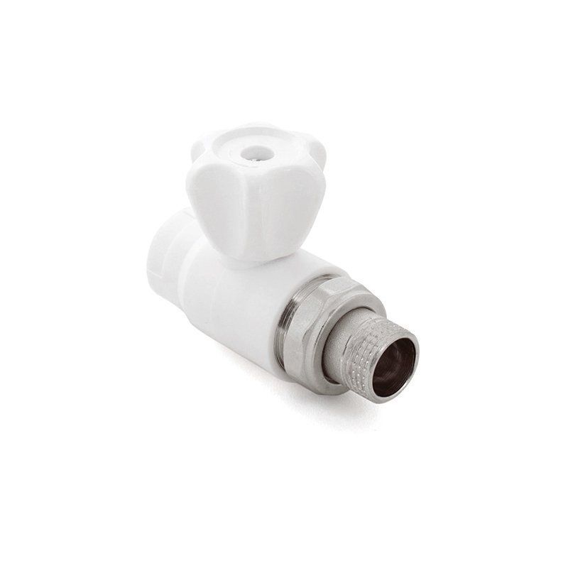 Кран американка шар 25-3/4'' прямой PP-R БЕЛЫЙ