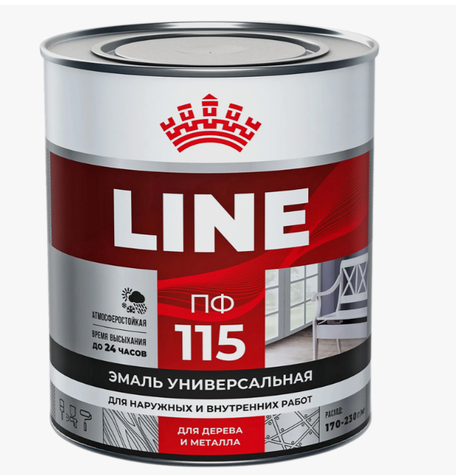 Эмаль ПФ-115 0,8кг белый Т-Лайн