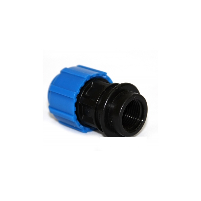 Муфта переход ПЭ с внутр труб резьб 50х2 обж