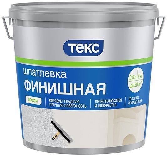 Шпатлевка вд 16кг лат финиш ПРОФИ Текс