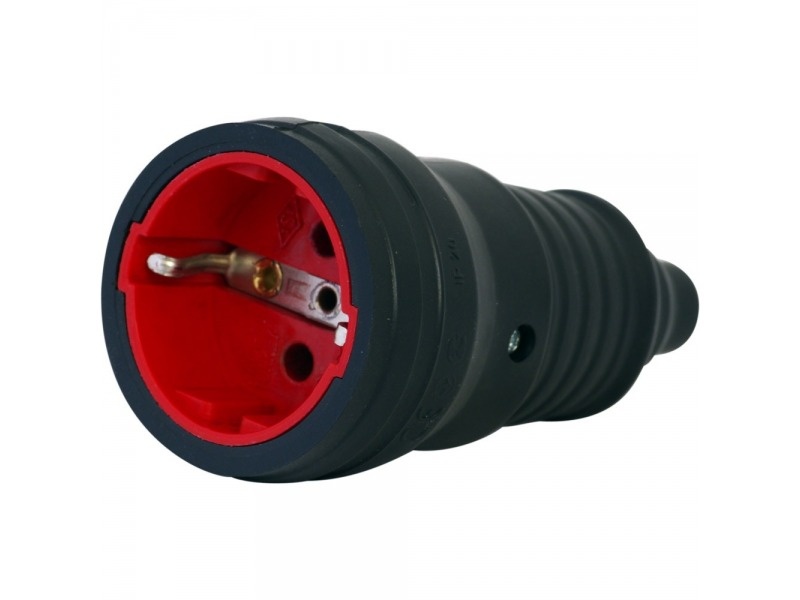 Гнездо штепсельное каучуковое 16А 250V General
