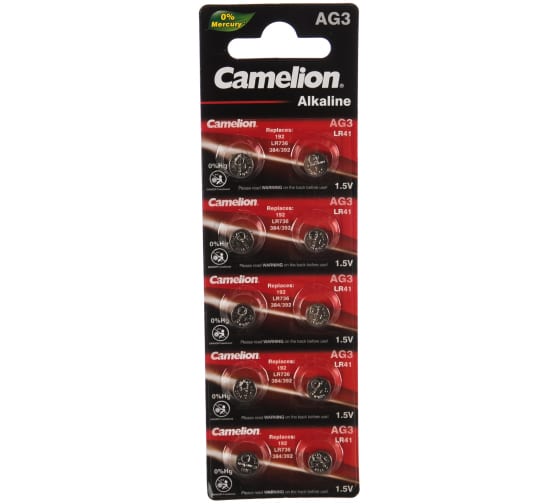 Элемент питания LR41 AG03/392A Camelion !!