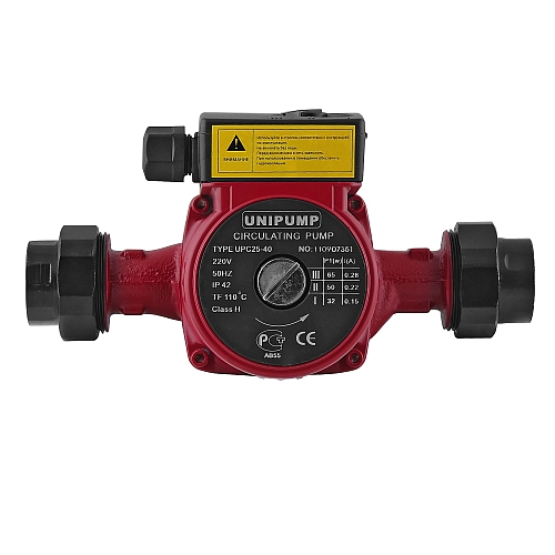 Насос циркуляционный UNIPUMP 25-60 180 с гайками