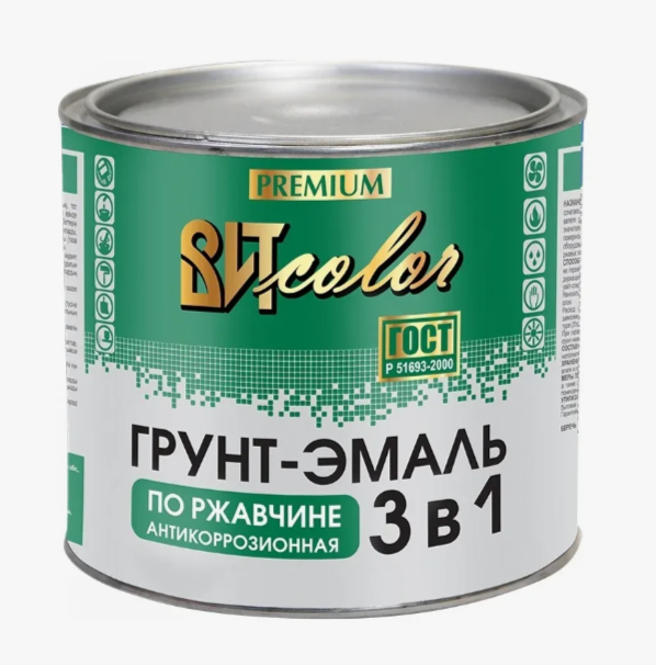Грунт-эмаль по ржавчине 3в1 1,8 кг вишня ВИТcolor