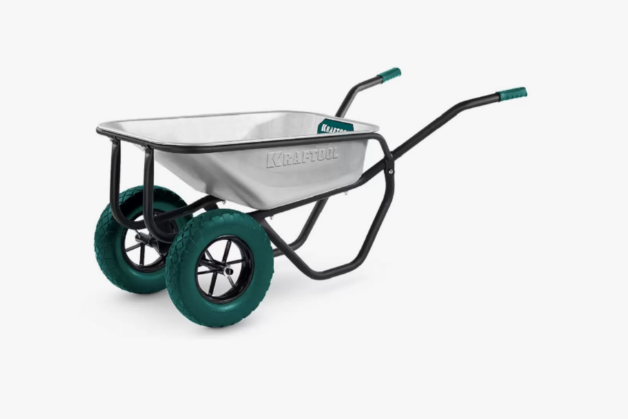 Тачка строительная 2 колеса 280кг 110л KRAFTOOL