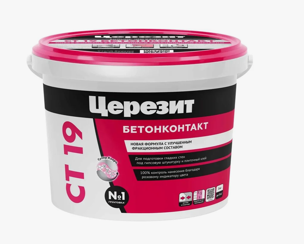 Грунтовка Ceresit CT 19 Бетоноконтакт 3 кг