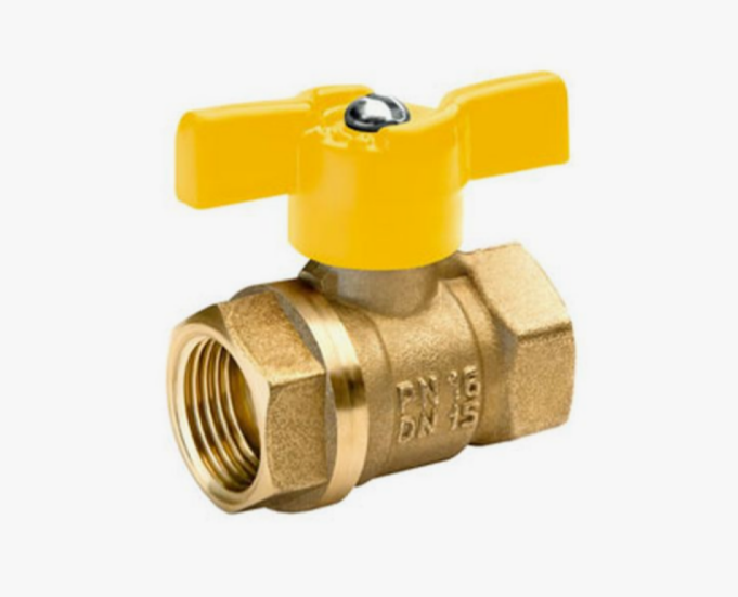 Кран газ шар 1/2 ш/ш ручка БАЗ