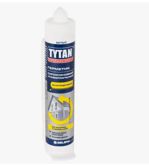 Герметик силиконовый универсальный TYTAN 280 мл белый
