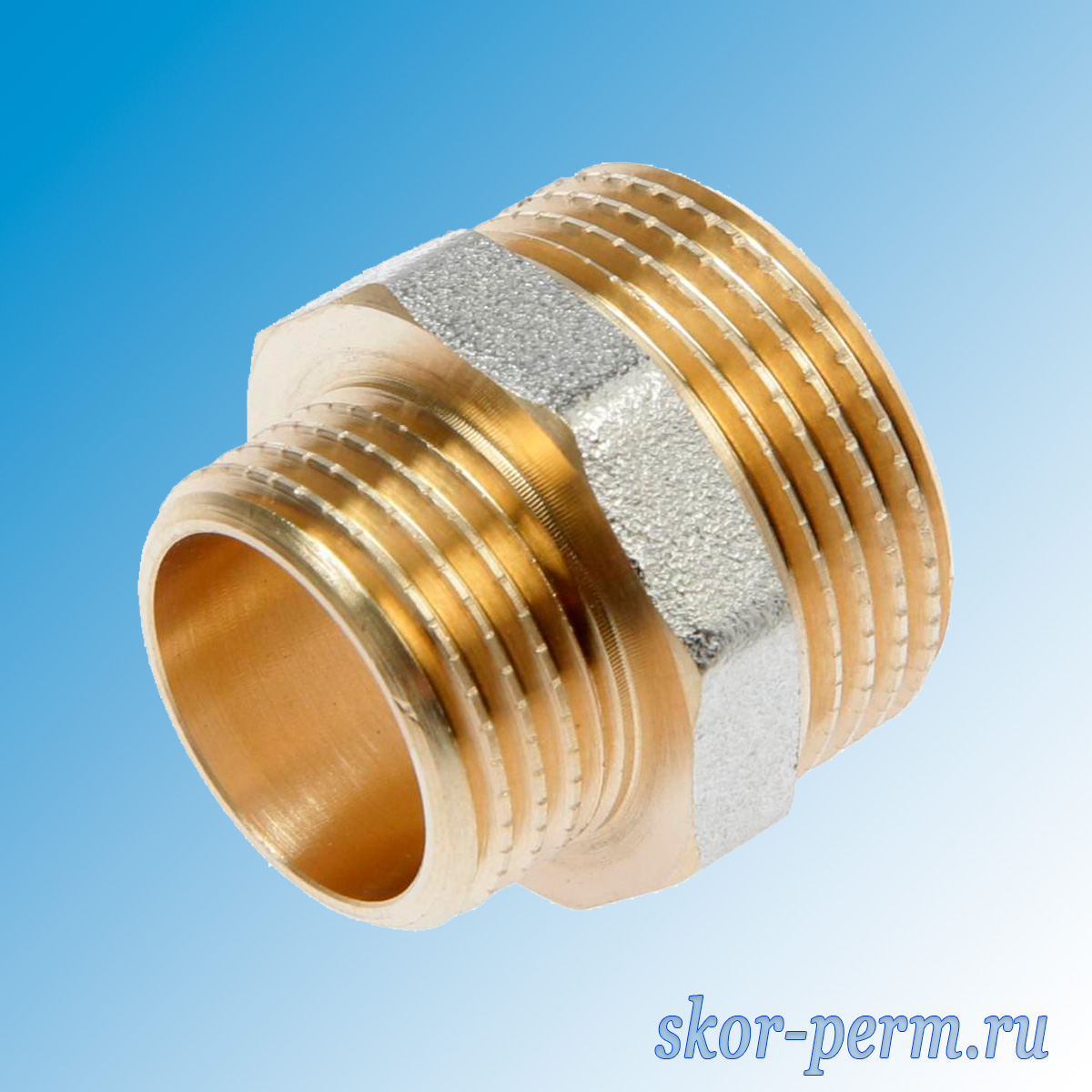 Ниппель перех 1/2-3/4 ш/ш VERTUM 15-20