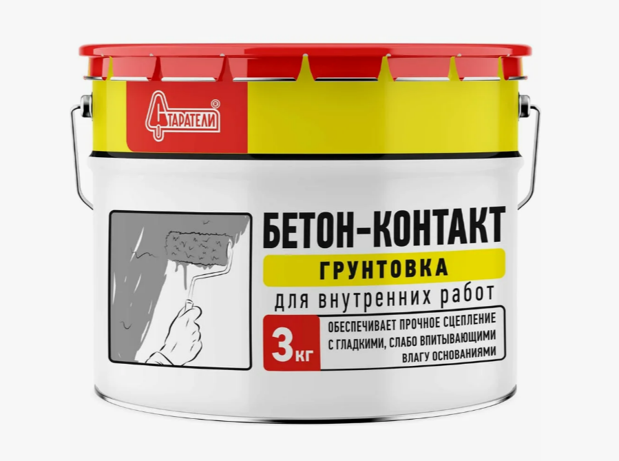 Грунтовка Бетоноконтакт 3 кг Старатели