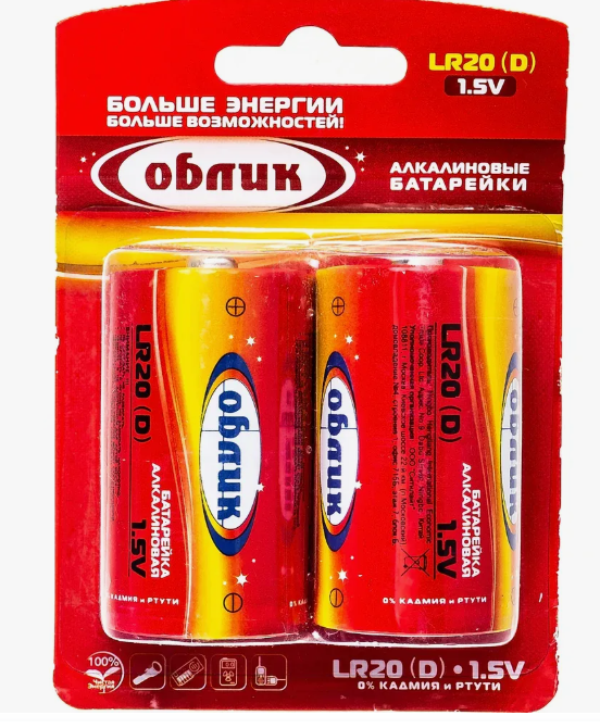 Элемент питания LR20 Облик