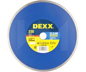 Диск алмазный отрезной DEXX CLEAN CUT 230х22,2 мм сплошной