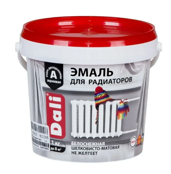 Эмаль ВД-АК для радиат 1кг Рогнеда DALI