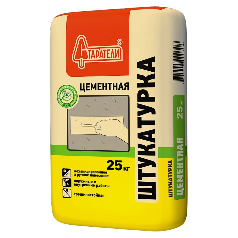 Штукатурка 25 кгФАСАДНАЯ цементная  Старатели