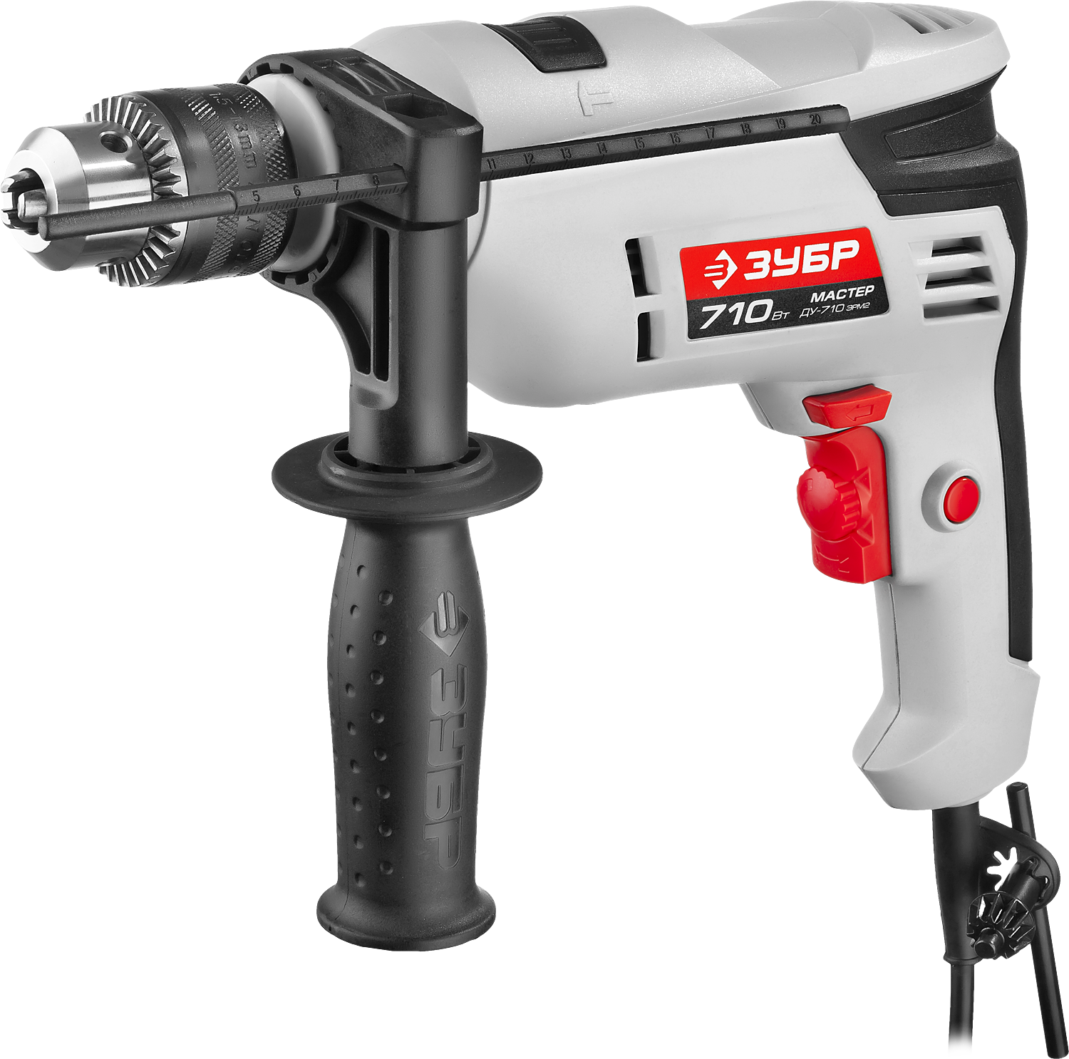 Дрель ударная ЗУБР ДУ-710 ЭРМ2, 710 Вт