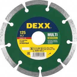 Диск алмазный отрезной DEXX MULTI 125х22,2 мм
